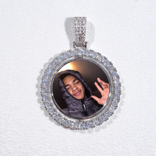 3D Spinning 2-Faced Custom Picture Pendant