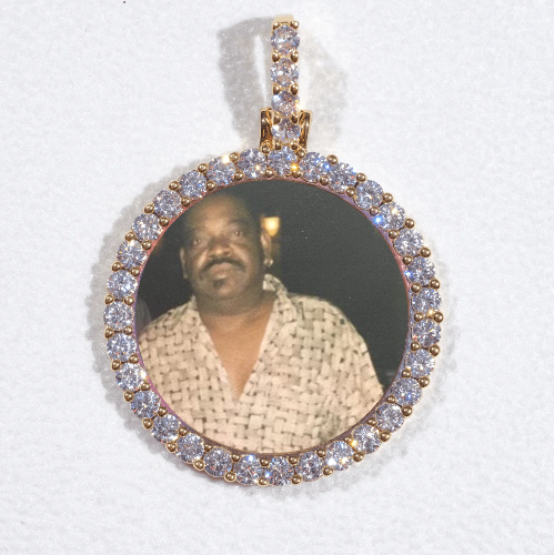 3D CIRCLE CUSTOM PICTURE PENDANT SMALL SIZE