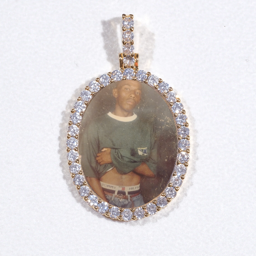 3D Oval Custom Picture Pendant