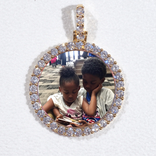 3D CIRCLE CUSTOM PICTURE PENDANT SMALL SIZE