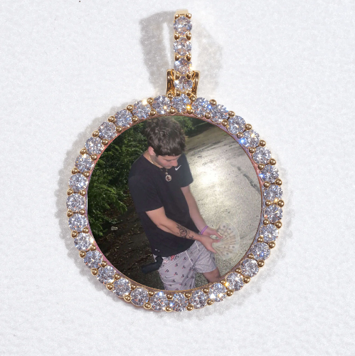 3D CIRCLE CUSTOM PICTURE PENDANT SMALL SIZE