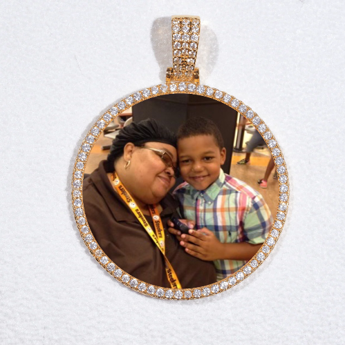 MEDIUM 3D CIRCLE CUSTOM PICTURE PENDANT