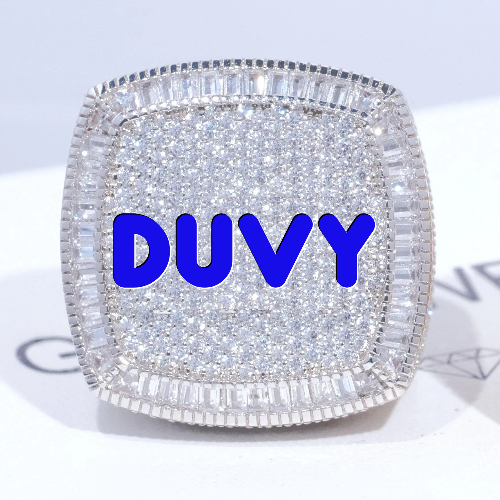 CUSTOM LETTER 3D ICED RING