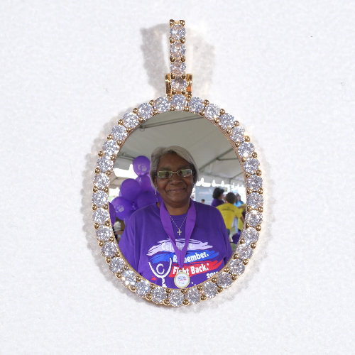 3D Oval Custom Picture Pendant
