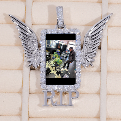 RIP WING 3D CUSTOM PICTURE PENDANT