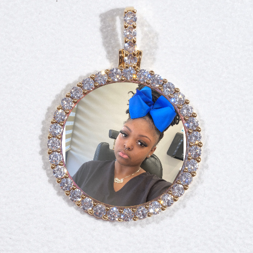 3D CIRCLE CUSTOM PICTURE PENDANT SMALL SIZE