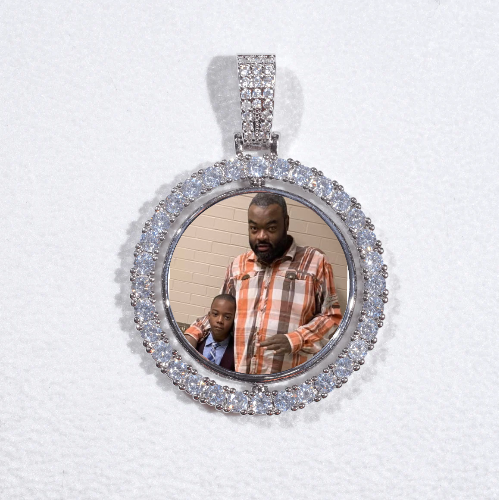 3D Spinning 2-Faced Custom Picture Pendant