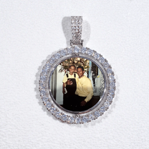 3D Spinning 2-Faced Custom Picture Pendant