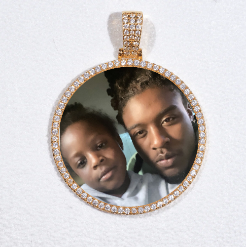 MEDIUM 3D CIRCLE CUSTOM PICTURE PENDANT