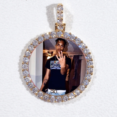 3D CIRCLE CUSTOM PICTURE PENDANT SMALL SIZE