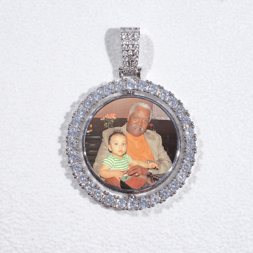 3D Spinning 2-Faced Custom Picture Pendant