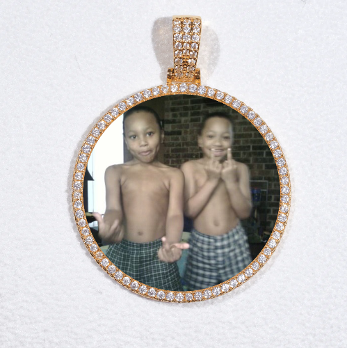 MEDIUM 3D CIRCLE CUSTOM PICTURE PENDANT
