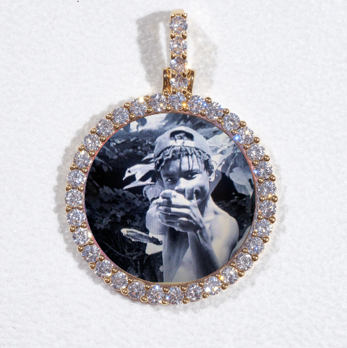 3D CIRCLE CUSTOM PICTURE PENDANT SMALL SIZE