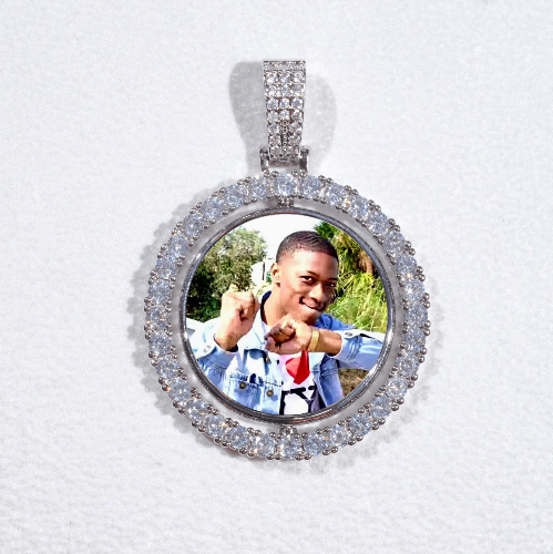 3D Spinning 2-Faced Custom Picture Pendant