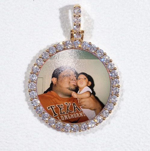 3D CIRCLE CUSTOM PICTURE PENDANT SMALL SIZE