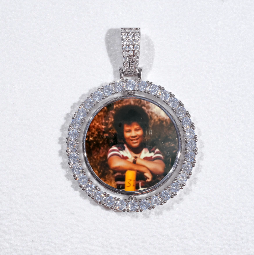 3D Spinning 2-Faced Custom Picture Pendant