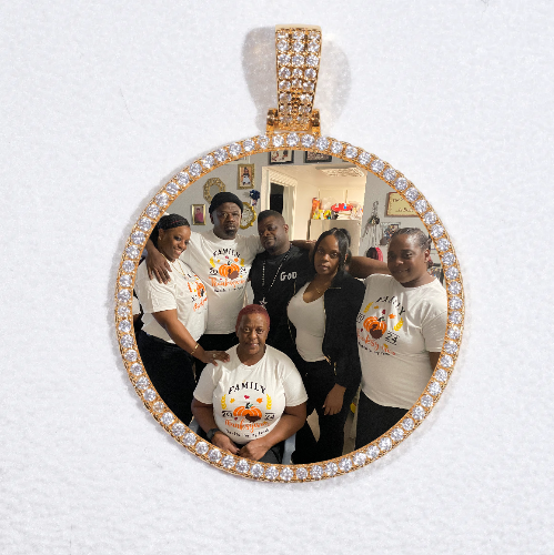 MEDIUM 3D CIRCLE CUSTOM PICTURE PENDANT