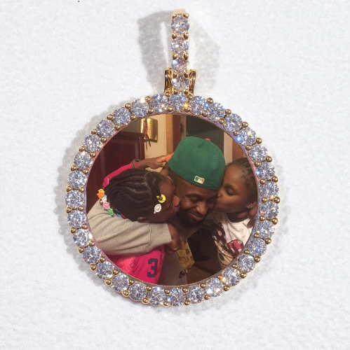 3D CIRCLE CUSTOM PICTURE PENDANT SMALL SIZE