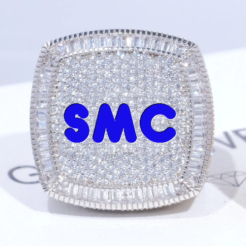 CUSTOM LETTER 3D ICED RING