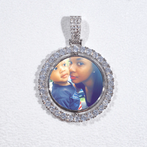 3D Spinning 2-Faced Custom Picture Pendant