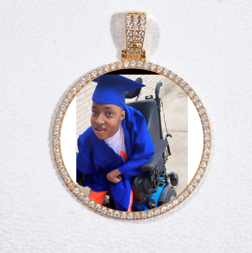 MEDIUM 3D CIRCLE CUSTOM PICTURE PENDANT