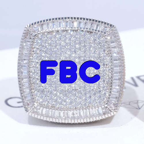 CUSTOM LETTER 3D ICED RING