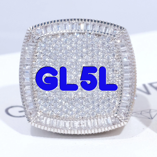 CUSTOM LETTER 3D ICED RING