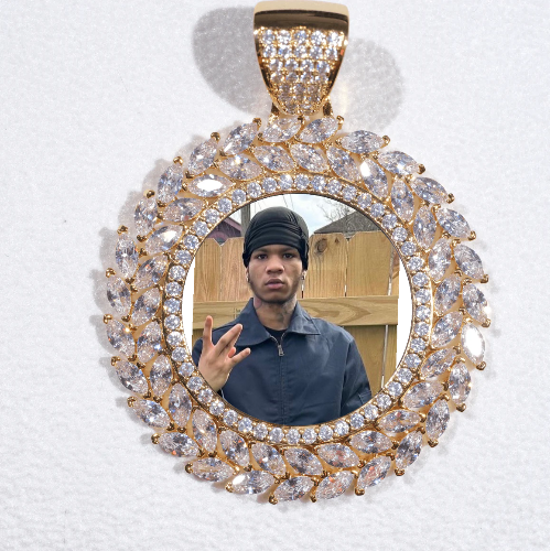 Large 3D Wheat Ear Custom Picture Pendant