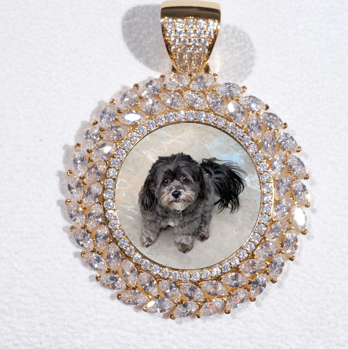 Large 3D Wheat Ear Custom Picture Pendant