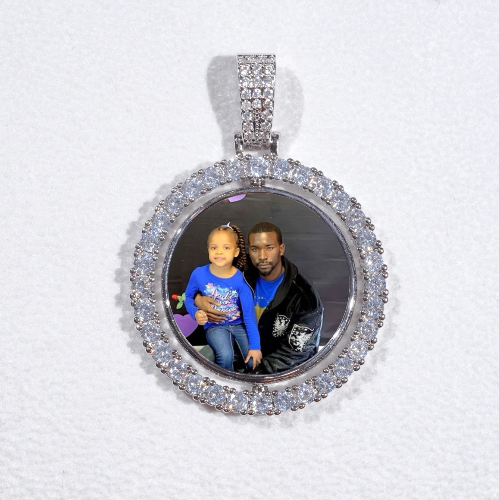 3D Spinning 2-Faced Custom Picture Pendant