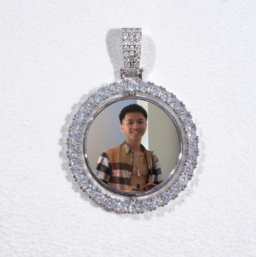 3D Spinning 2-Faced Custom Picture Pendant
