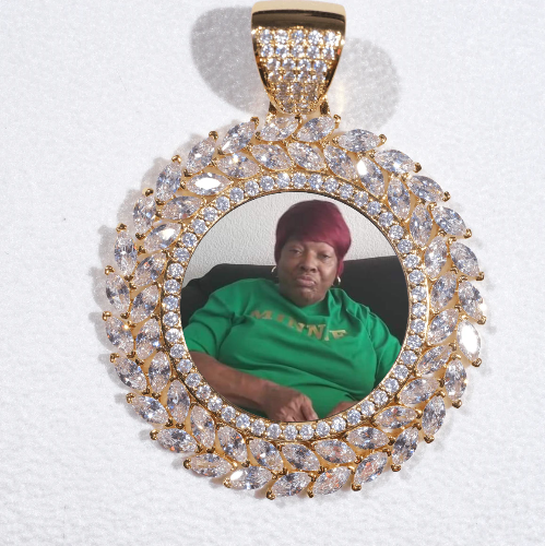 Large 3D Wheat Ear Custom Picture Pendant