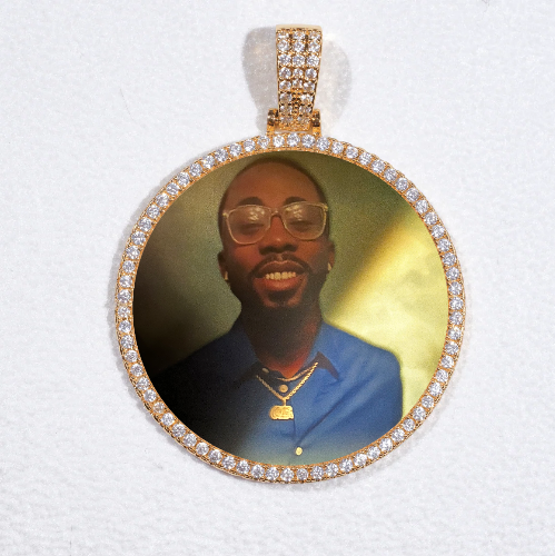 MEDIUM 3D CIRCLE CUSTOM PICTURE PENDANT