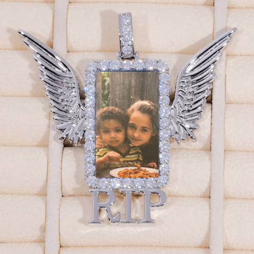 RIP WING 3D CUSTOM PICTURE PENDANT