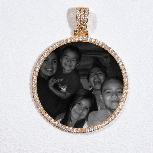 MEDIUM 3D CIRCLE CUSTOM PICTURE PENDANT