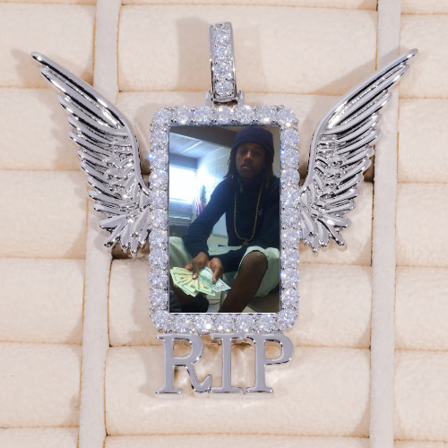 RIP WING 3D CUSTOM PICTURE PENDANT