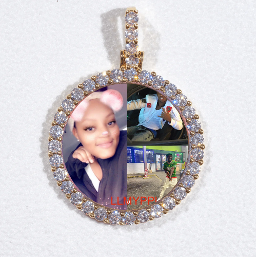3D CIRCLE CUSTOM PICTURE PENDANT SMALL SIZE