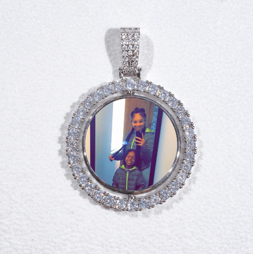 3D Spinning 2-Faced Custom Picture Pendant