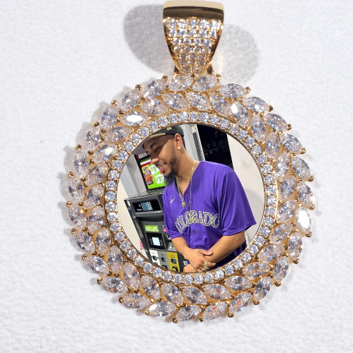 Large 3D Wheat Ear Custom Picture Pendant