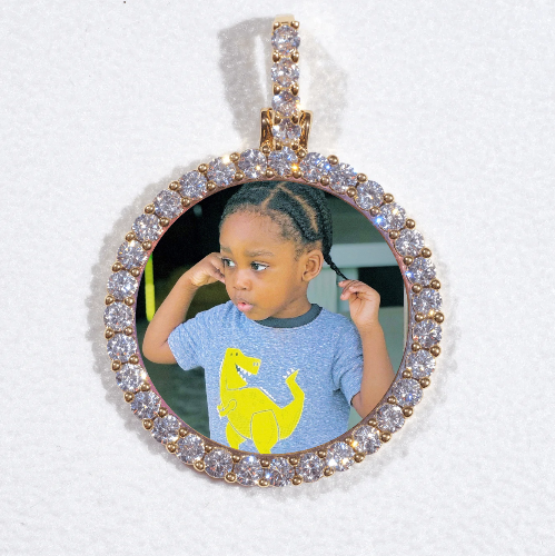 3D CIRCLE CUSTOM PICTURE PENDANT SMALL SIZE