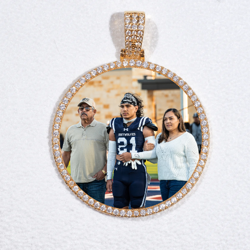 MEDIUM 3D CIRCLE CUSTOM PICTURE PENDANT