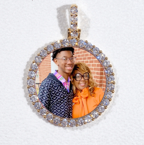 3D CIRCLE CUSTOM PICTURE PENDANT SMALL SIZE