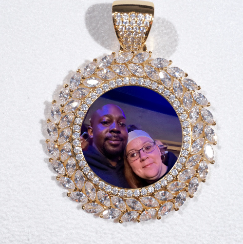 Large 3D Wheat Ear Custom Picture Pendant