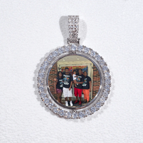 3D Spinning 2-Faced Custom Picture Pendant