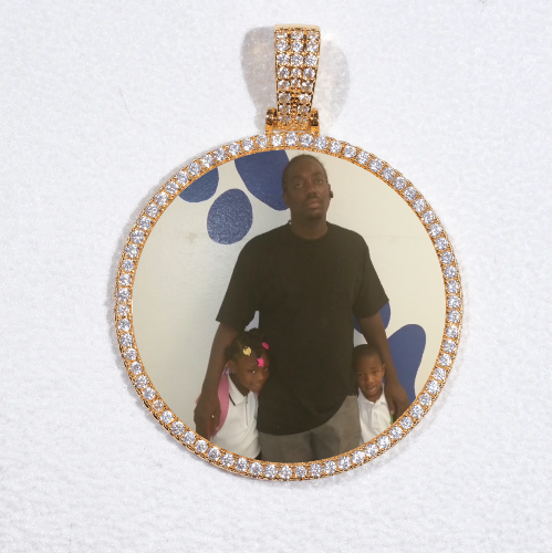 MEDIUM 3D CIRCLE CUSTOM PICTURE PENDANT