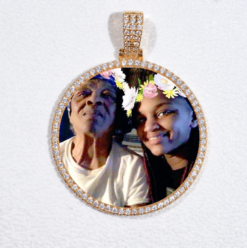 MEDIUM 3D CIRCLE CUSTOM PICTURE PENDANT