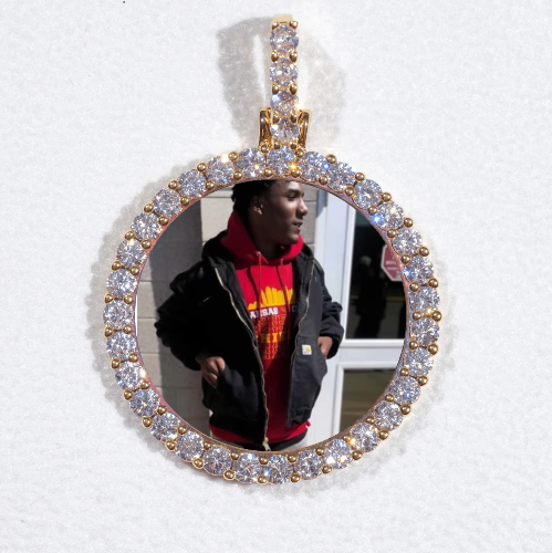 3D CIRCLE CUSTOM PICTURE PENDANT SMALL SIZE