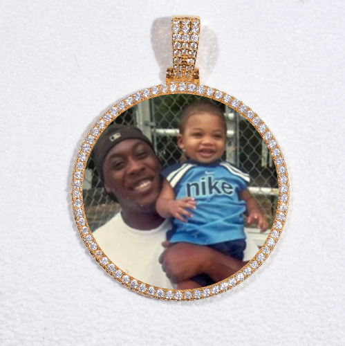 MEDIUM 3D CIRCLE CUSTOM PICTURE PENDANT