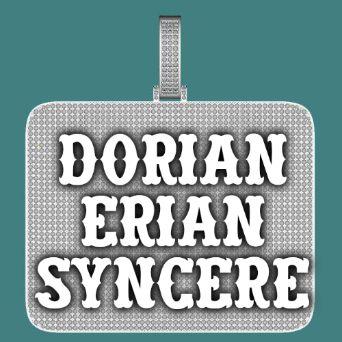CUSTOM LETTER NECKLACE 3D BIG SQUARE