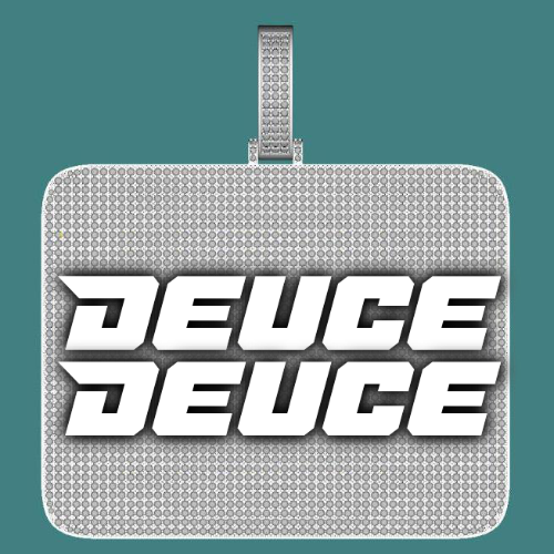 CUSTOM LETTER NECKLACE 3D BIG SQUARE